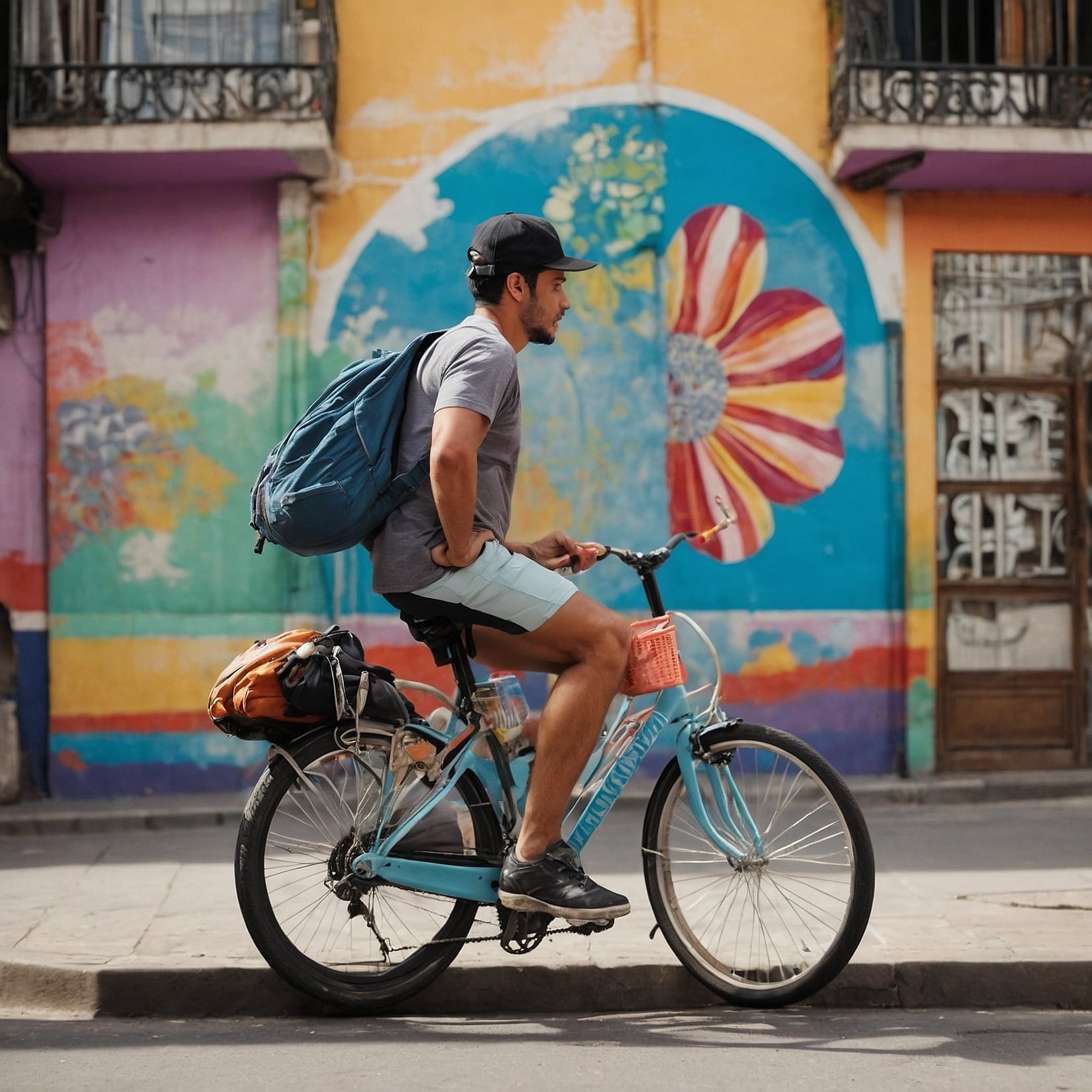 Rider entregando comida caliente